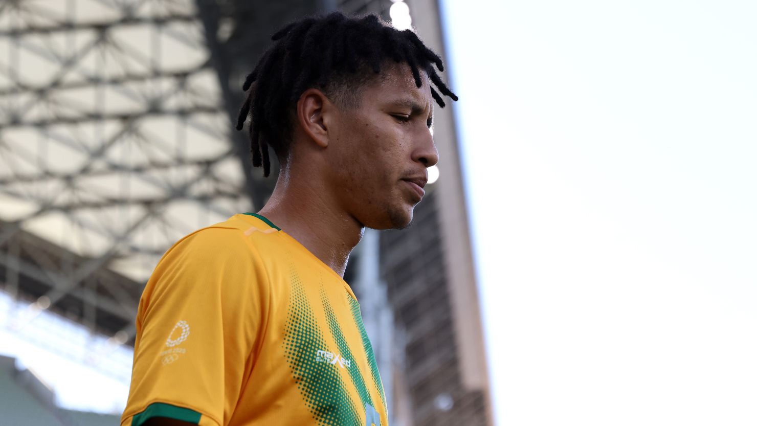 Luke Fleurs, pictured playing for South Africa ahead of a match against France on day two of the Tokyo 2020 Olympic Games.