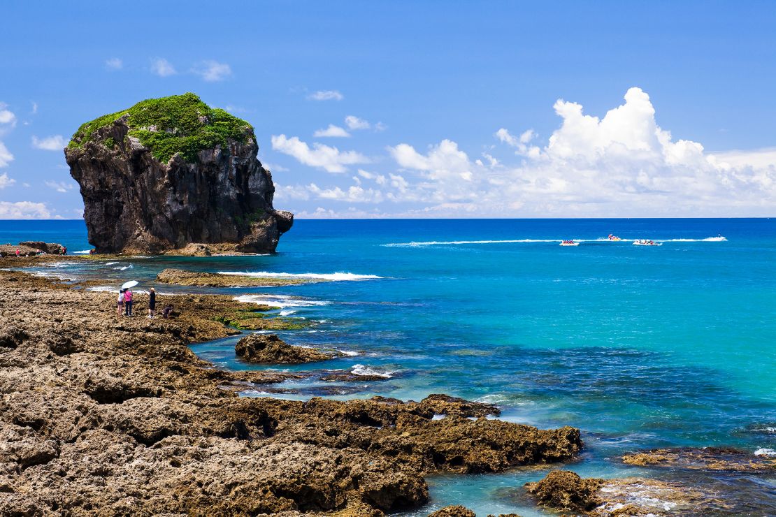 Taiwan's Kenting National Park is famed for its unusual rock formations.