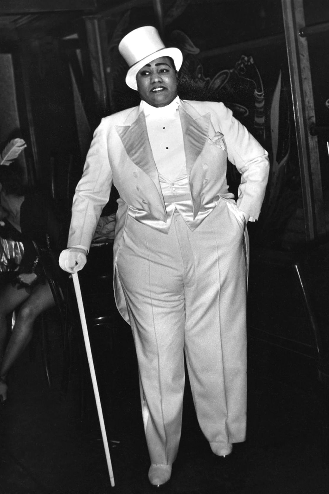 Blues singer and pianist Gladys Bentley (pictured circa 1930) epitomized how women in the Harlem Renaissance blurred gender lines and adopted more masculine styles of dress.