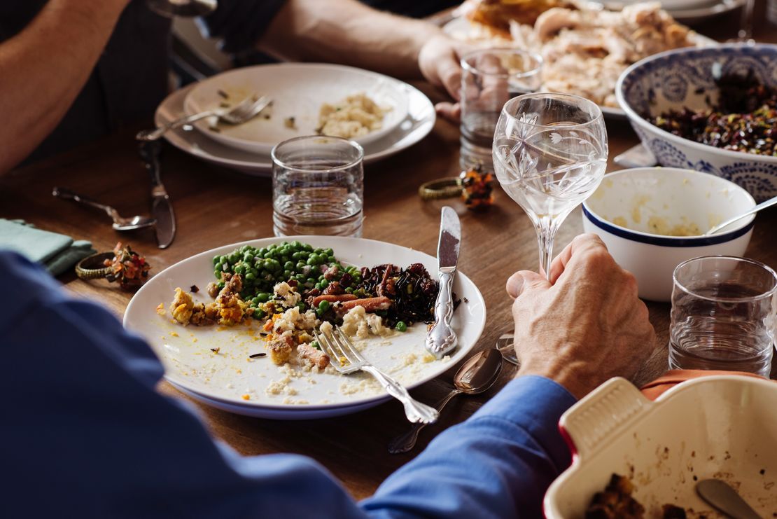 The dishes can wait. Why not take a walk around the block after your meal to aid digestion? The change of scenery and temperature can be invigorating and beneficial.