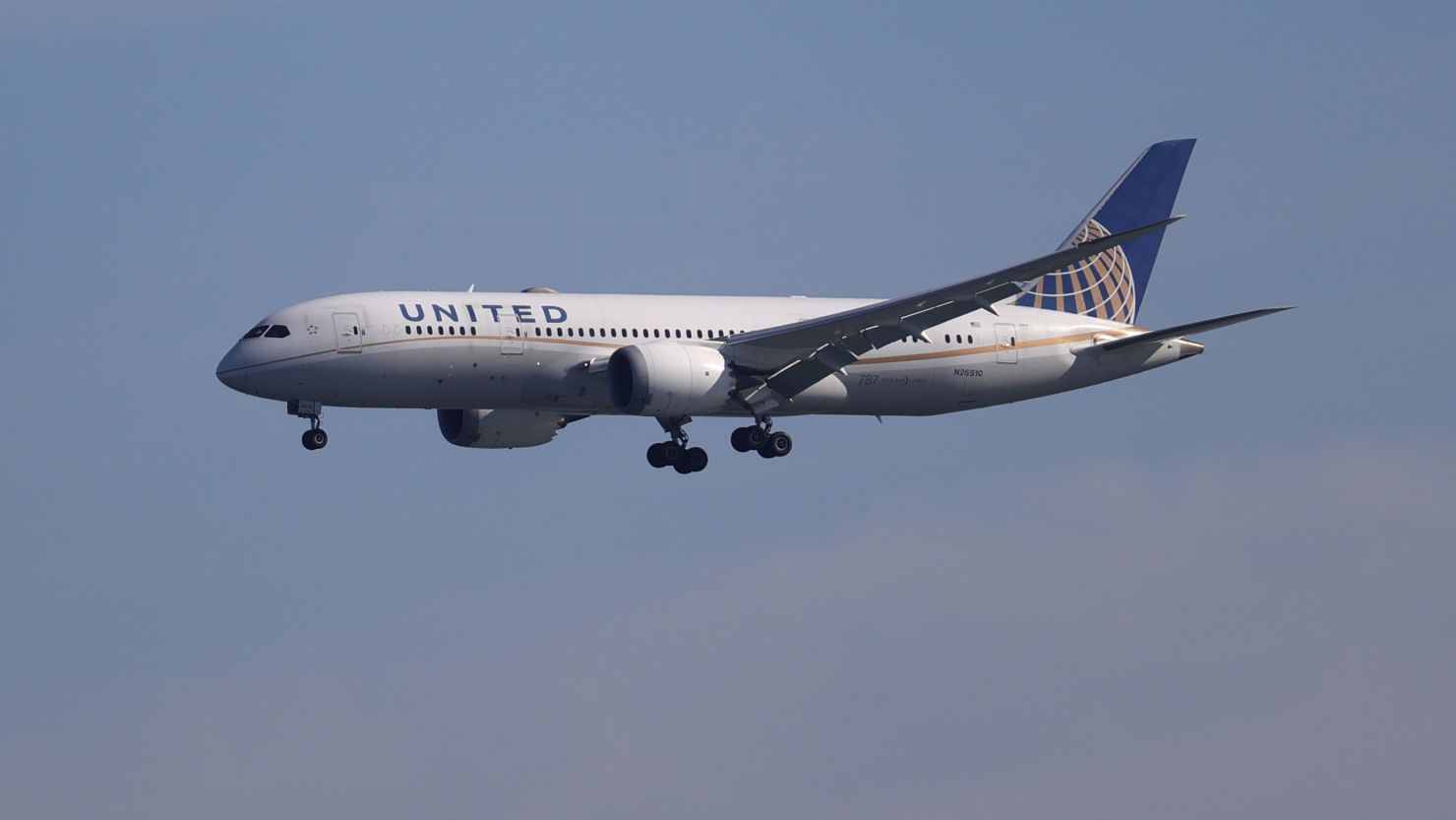 Un avión Boeing 787 en octubre de 2021.