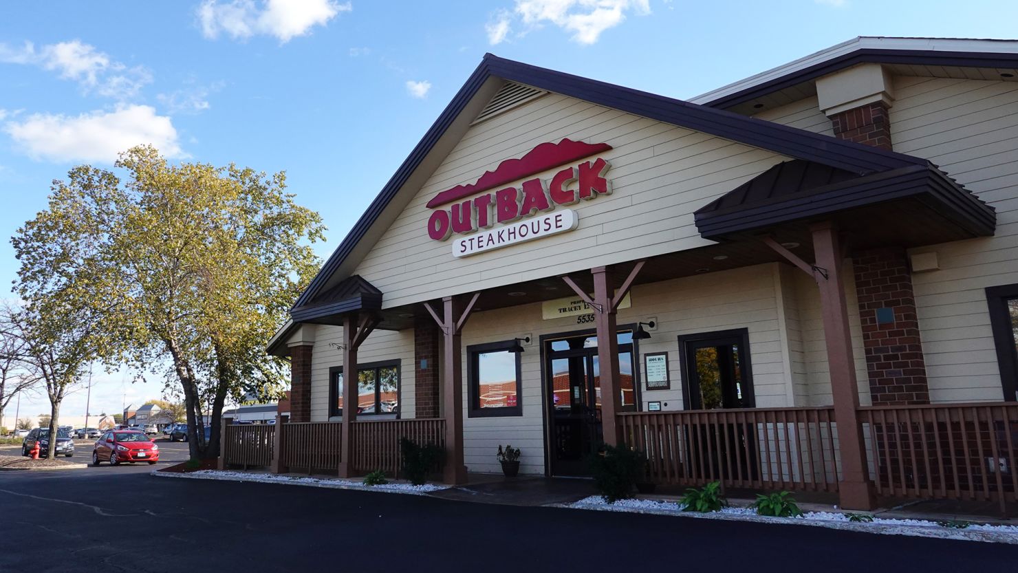 An Outback Steakhouse restaurant in a 2021 photo.