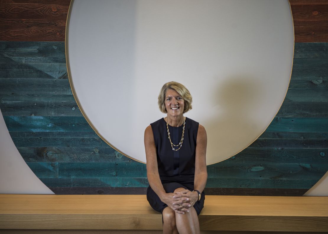 Land O'Lakes CEO Beth Ford at the company's headquarters in Arden Hills, Minnesota, on July 29, 2021.