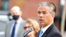SAN FRANCISCO, CALIFORNIA - NOVEMBER 15: California Attorney General Rob Bonta speaks during a news conference outside of an Amazon distribution facility on November 15, 2021 in San Francisco, California. Bonta announced that Amazon Inc. will have to pay a $500,000 fine after the company failed to adequately notify workers and officials about coronavirus cases at its facilities pursuant to California Assembly Bill 865. The bill also requires companies to share COVID-19 safety plans, benefits and protections with employees. (Photo by Justin Sullivan/Getty Images)