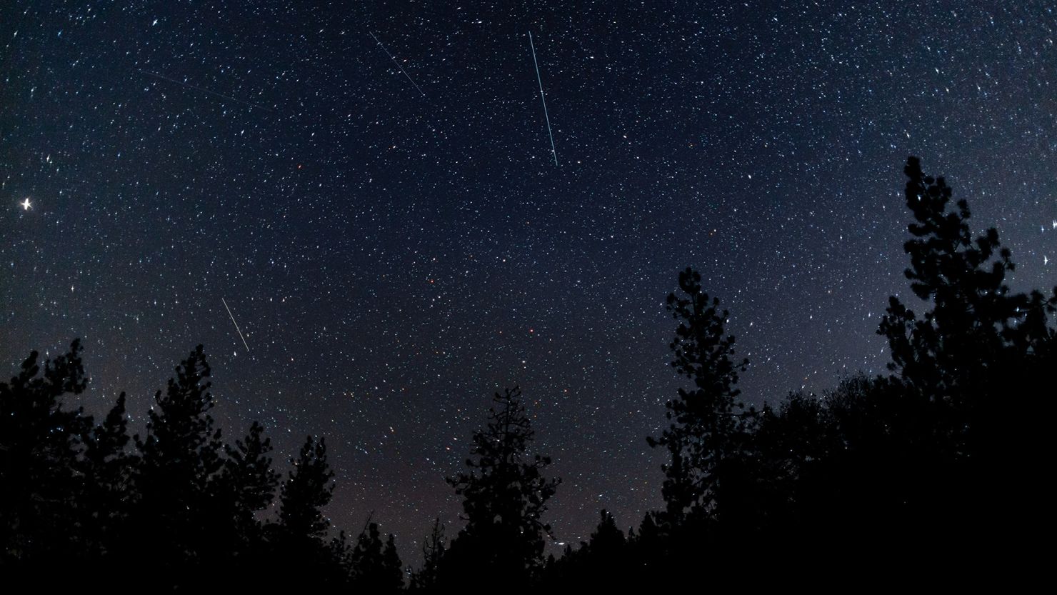 The 2020 Northern Taurid meteor shower produces bright streaks over Ashland, Oregon. In 2023, the celestial event will peak during the evening of November 12.