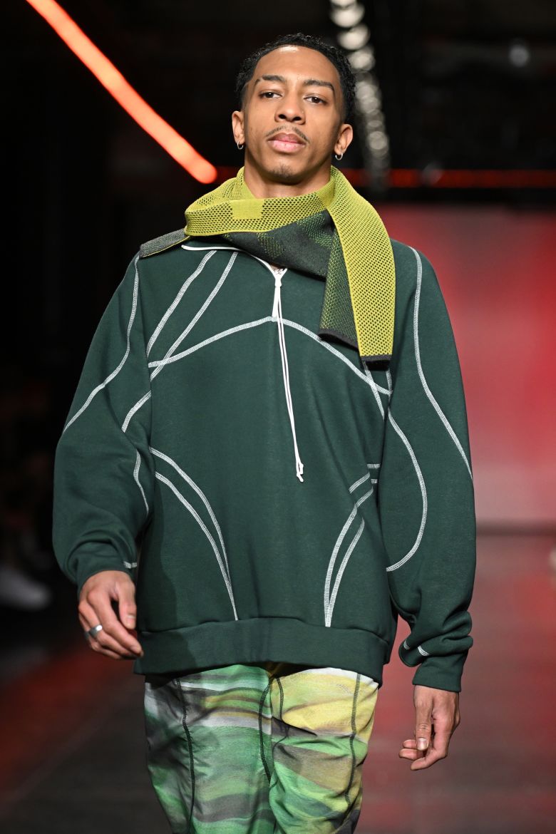 L'extérieur du Saul Nash Show lors de la London Fashion Week en février 2022.