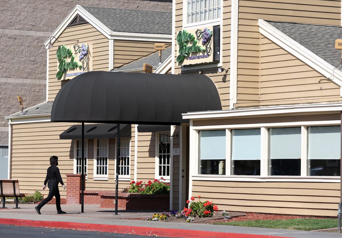 An Olive Garden restaurant in Fremont, California.
