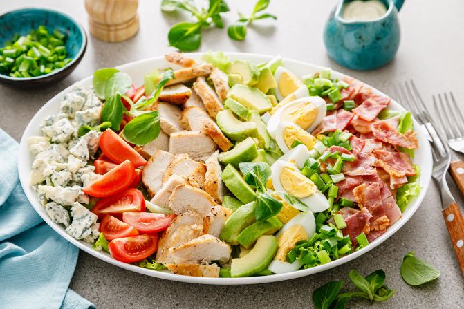 <strong>Cobb salad (USA): </strong>Containing a kitchen sink of ingredients, this is a summer staple in the United States.