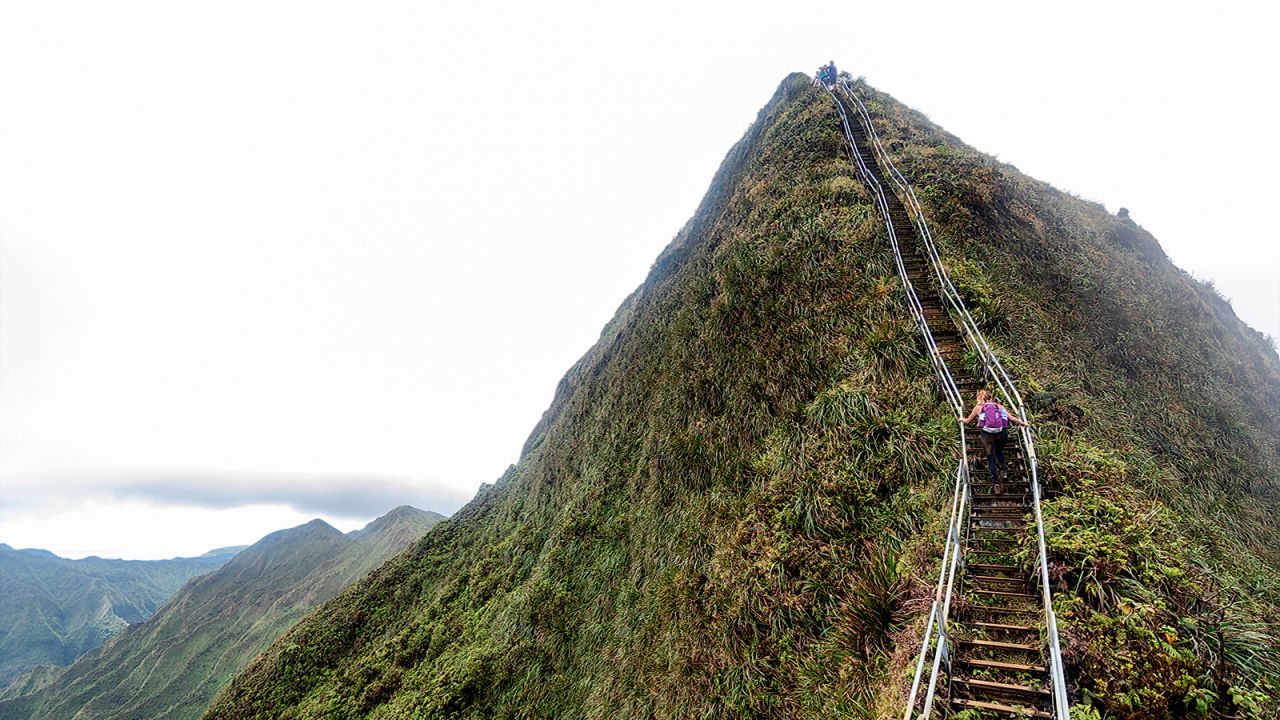 The Haiku Stairs, near Kaneohe, Hawaii.