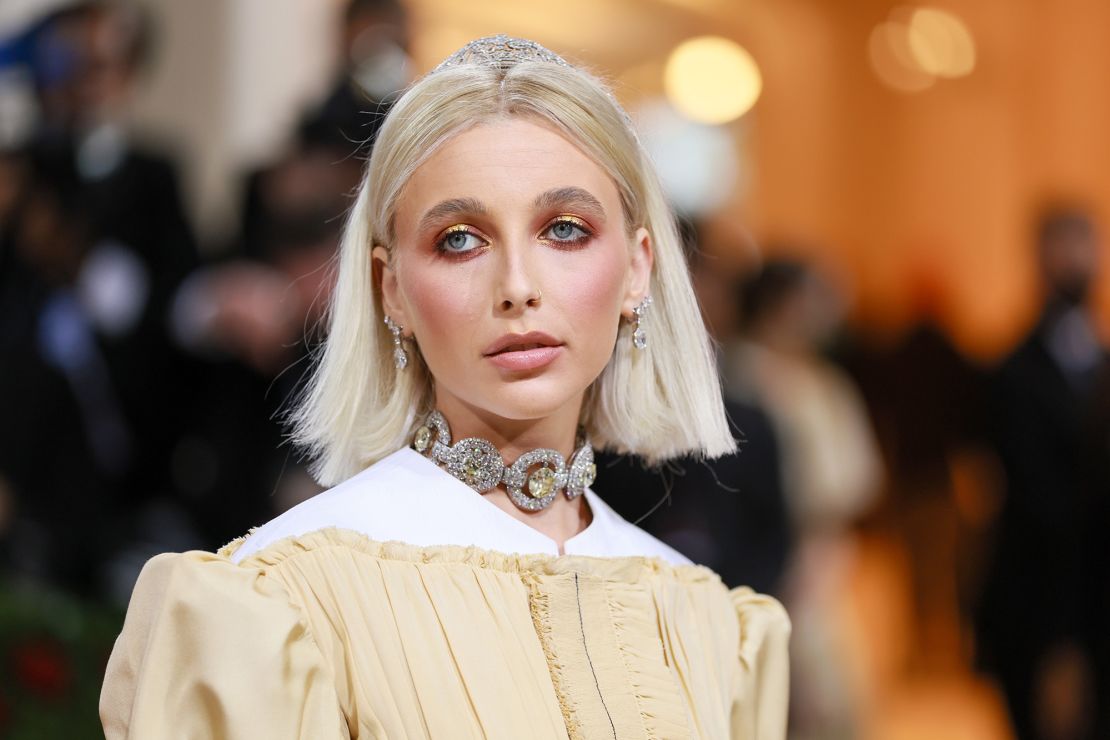 At the 2022 Met Gala, Emma Chamberlain wore a 1911 diamond tiara and a choker that was believed to have been previously owned by the Maharaja of Patiala.