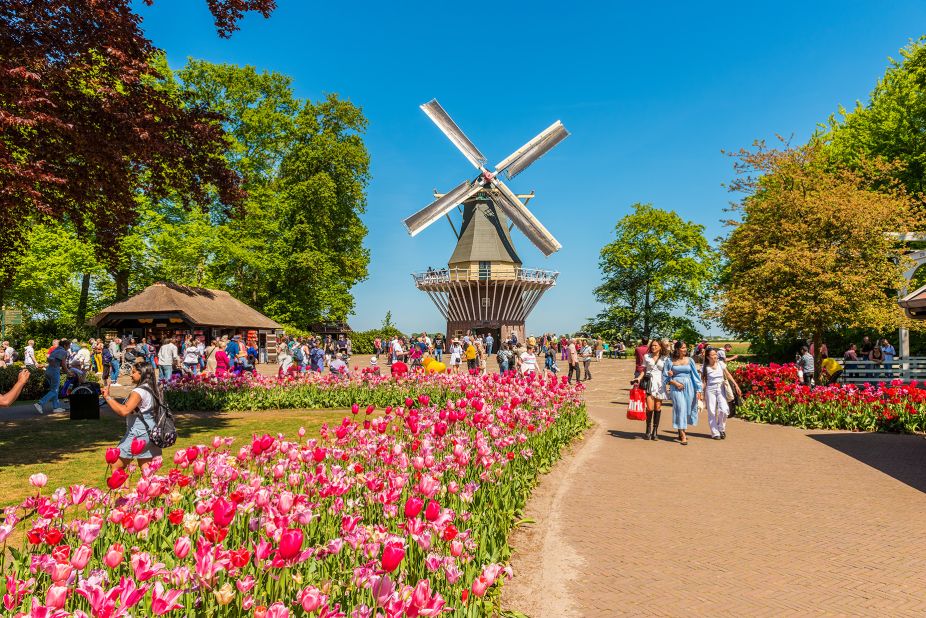 <strong>6. Netherlands: </strong>The Netherlands dropped one place from fifth in 2023 to sixth in the latest ranking. Pictured: Keukenhof Gardens complex in Lisse