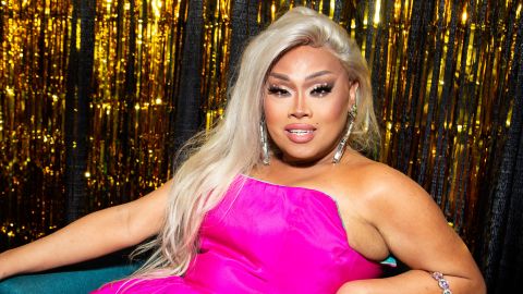 LOS ANGELES, CALIFORNIA - MAY 14: Jiggly Caliente attends 'RuPaul's DragCon' at Los Angeles Convention Center on May 14, 2022 in Los Angeles, California. (Photo by Santiago Felipe/FilmMagic)