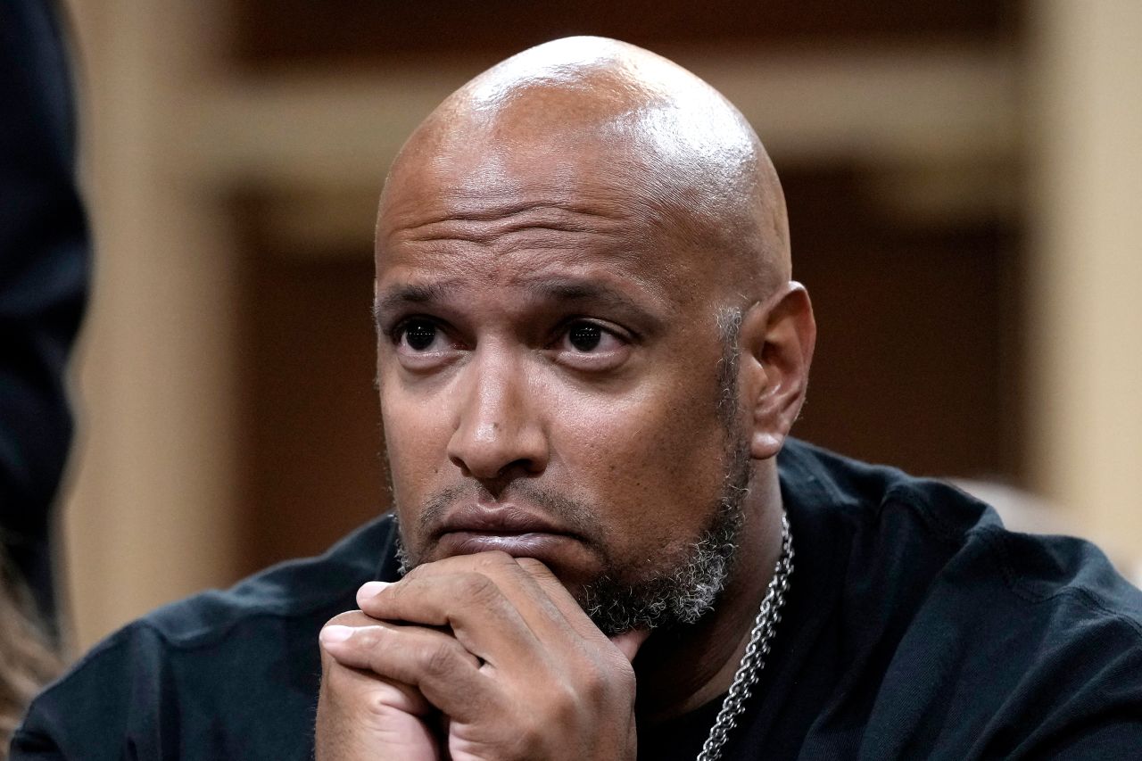 Harry Dunn listens during a hearing in June 2022 on Capitol Hill.