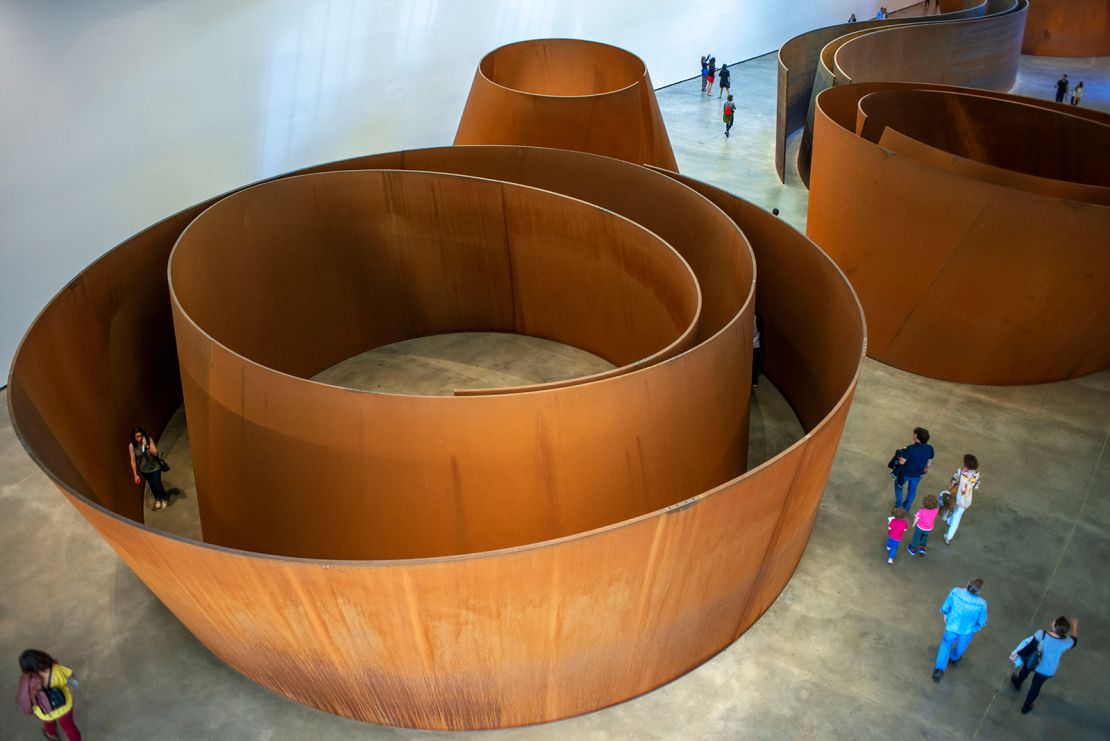 In 2005, the Guggenheim Museum's outpost in Bilbao, Spain, permanently installed eight major works by Serra.
