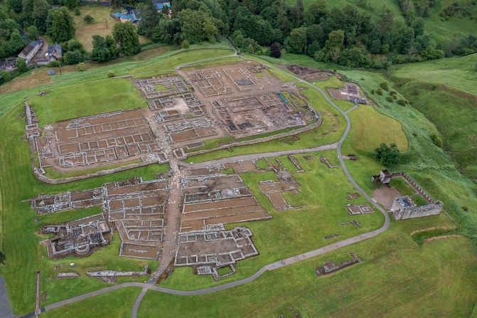 <strong>Digging in: </strong>Archeologists are still excavating Vindolanda to uncover evidence of what daily life was like at the edge of the Roman Empire.