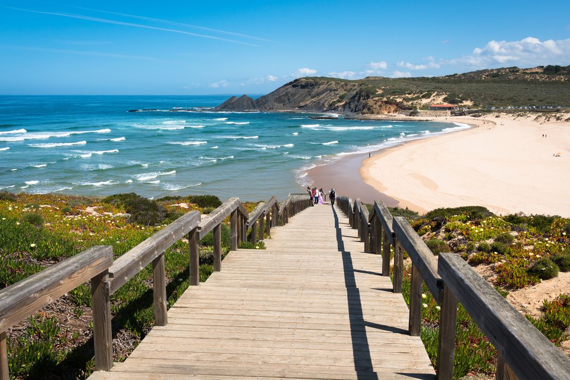 The Rota Vicentina follows coastal fishermen's trails on the Portuguese coast.