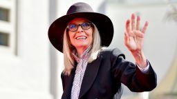 HOLLYWOOD, CALIFORNIA - AUGUST 11: Diane Keaton attends the Handprint and Footprint in Cement Ceremony for Actress Diane Keaton hosted by TCL Chinese Theatre on August 11, 2022 in Hollywood, California. (Photo by Jerod Harris/Getty Images)