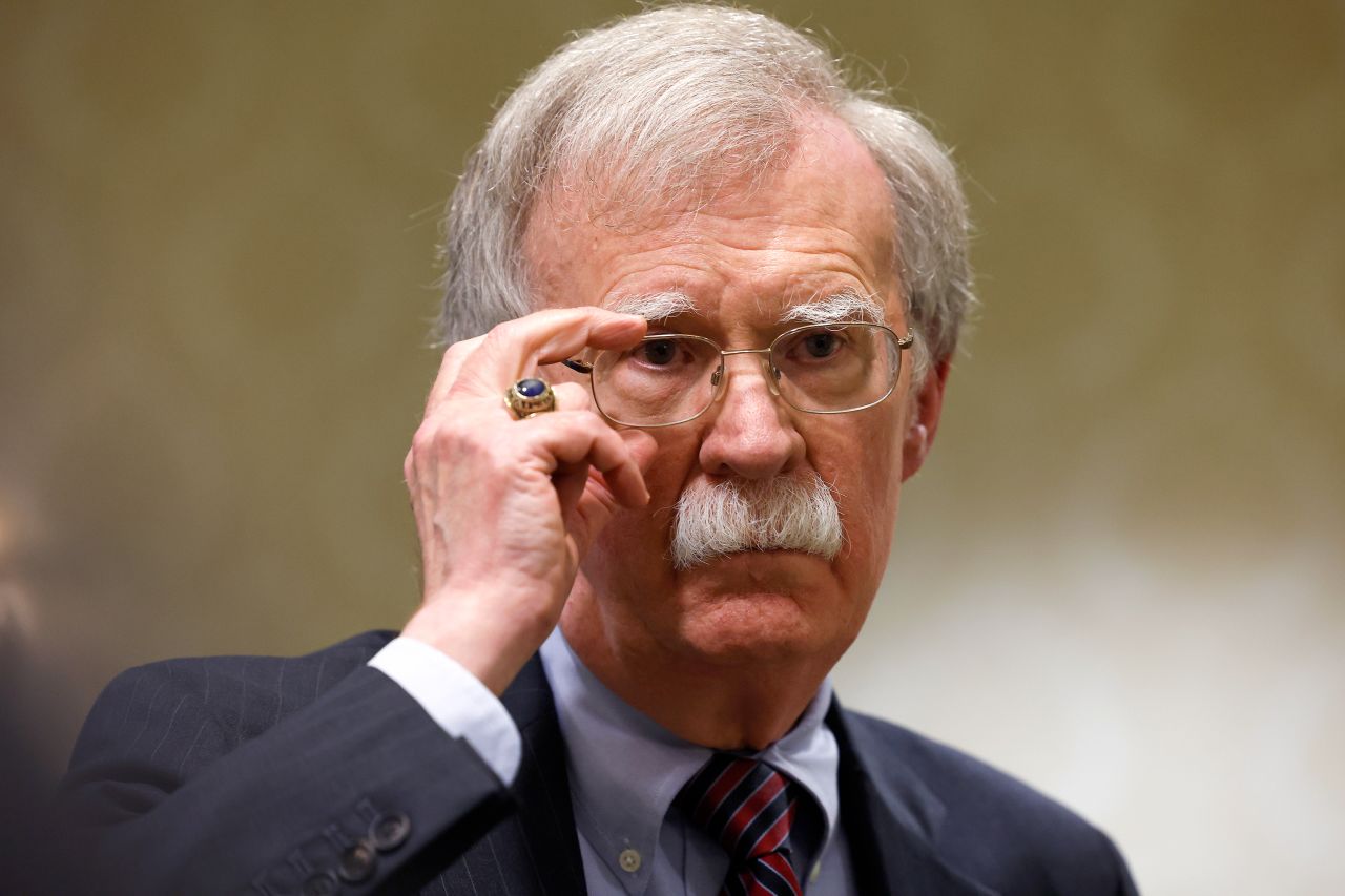 Former National Security Adviser John Bolton speaks to reporters in Washington, DC, on August 17, 2022