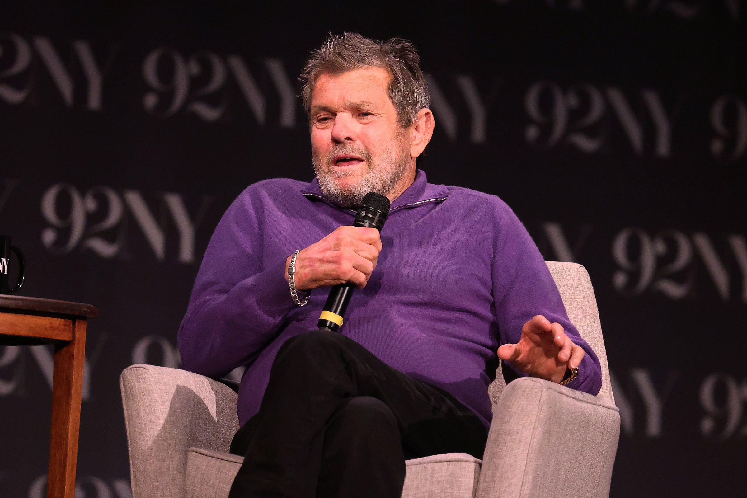 Jann Wenner speaks in conversation with Bruce Springsteen at 92NY on September 13, 2022 in New York City. 