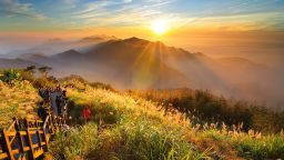 Sea of Clouds, One of five wonders of Alishan. Alishan National scenic area, Chiayi County, Taiwan .