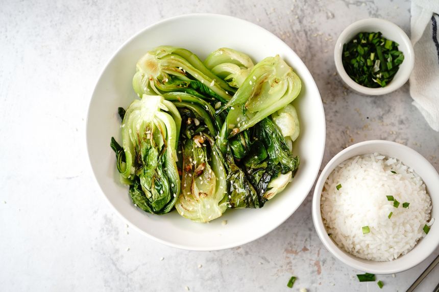 Bok choy is an excellent source of calcium, fiber, and vitamins A and C.