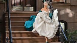 NEW YORK, NEW YORK - NOVEMBER 03: Sarah Jessica Parker is seen on the set of "And Just Like That..." Season 2 the follow up series to "Sex and the City" in the West Village on November 3, 2022 in New York City. (Photo by James Devaney/GC Images)