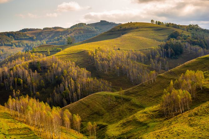 <strong>Apuseni Mountains, Romania:</strong> This area in eastern Europe offers a step back in time to a place where life is still steeped in tradition. Seemingly endless forests are home to elusive European brown bears and wolves.