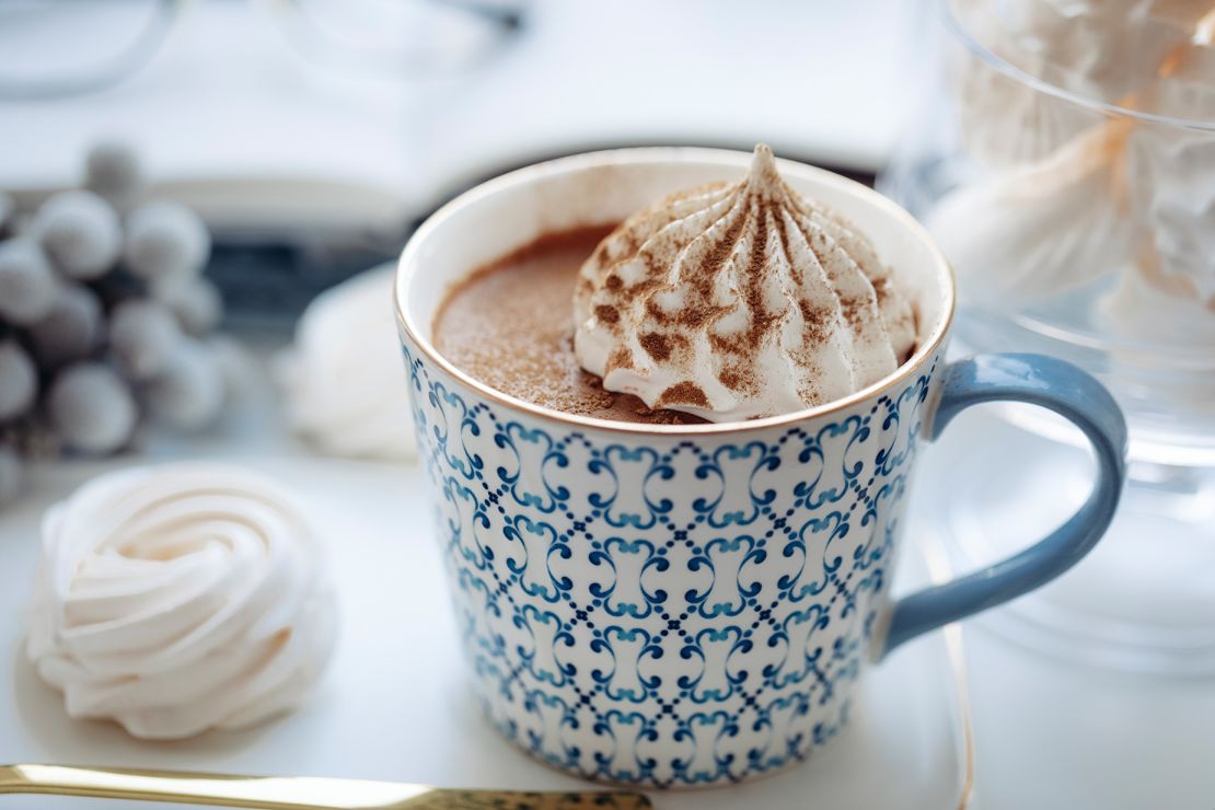 Add whipped cream to your high-end cocoa for a upgrade.