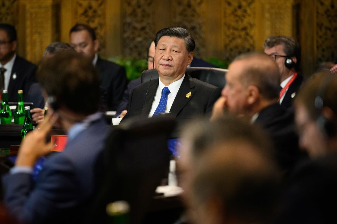 Chinese leader Xi Jinping attends a working session on food and energy security during the 2022 G20 Summit in Indonesia.