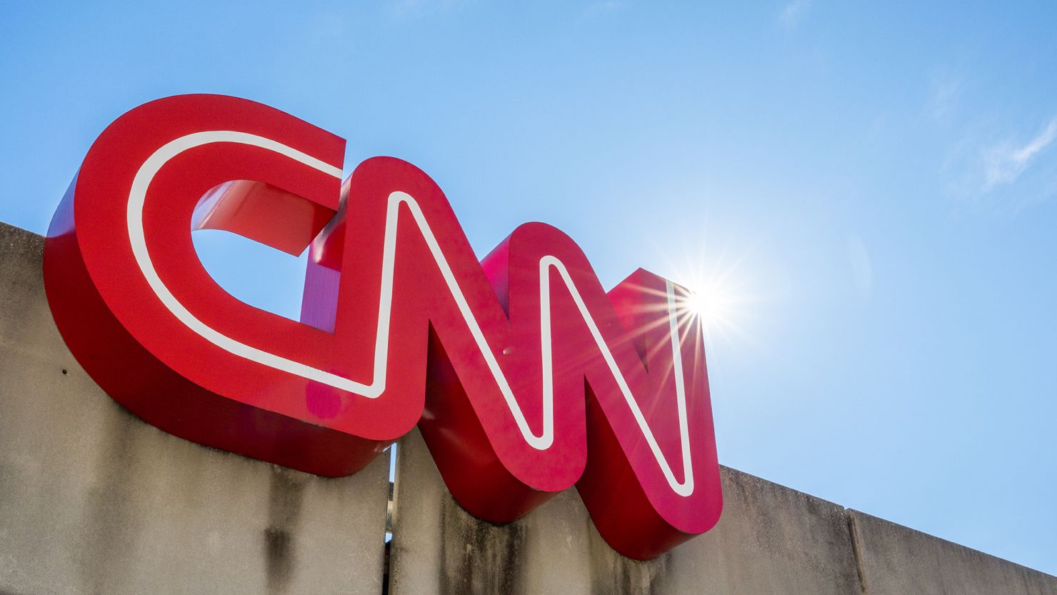 The CNN logo is seen on November 17, 2022 in Atlanta, Georgia.