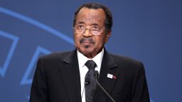 WASHINGTON, DC - DECEMBER 13: President of Cameroon Paul Biya delivers remarks during the Space Forum at the U.S. - Africa Leaders Summit on December 13, 2022 in Washington, DC. Leaders met to discuss the peaceful development of Space. The Summit brings together heads of state, government officials, business leaders, and civil society to strengthen ties between the U.S. and Africa. (Photo by Kevin Dietsch/Getty Images)