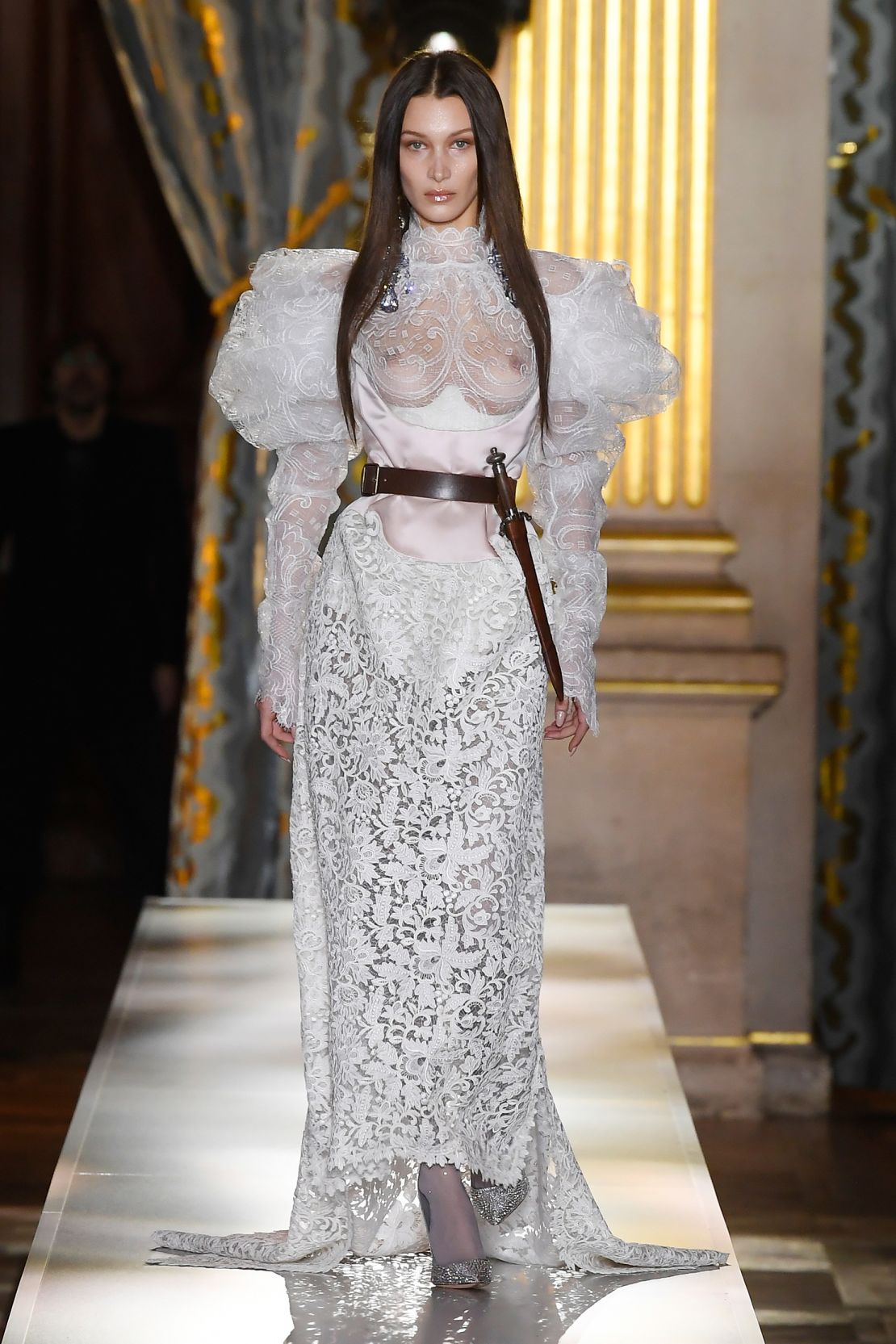 Kronthaler's first solo show for Vivienne Westwood at Paris Fashion Week felt more aligned with the brand's popular 90s silhouettes.