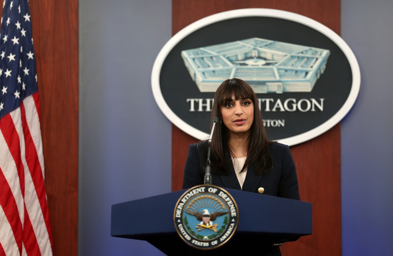 Pentagon Deputy Spokesperson Sabrina Singh at the Pentagon in January 2023 in Arlington, Virginia.