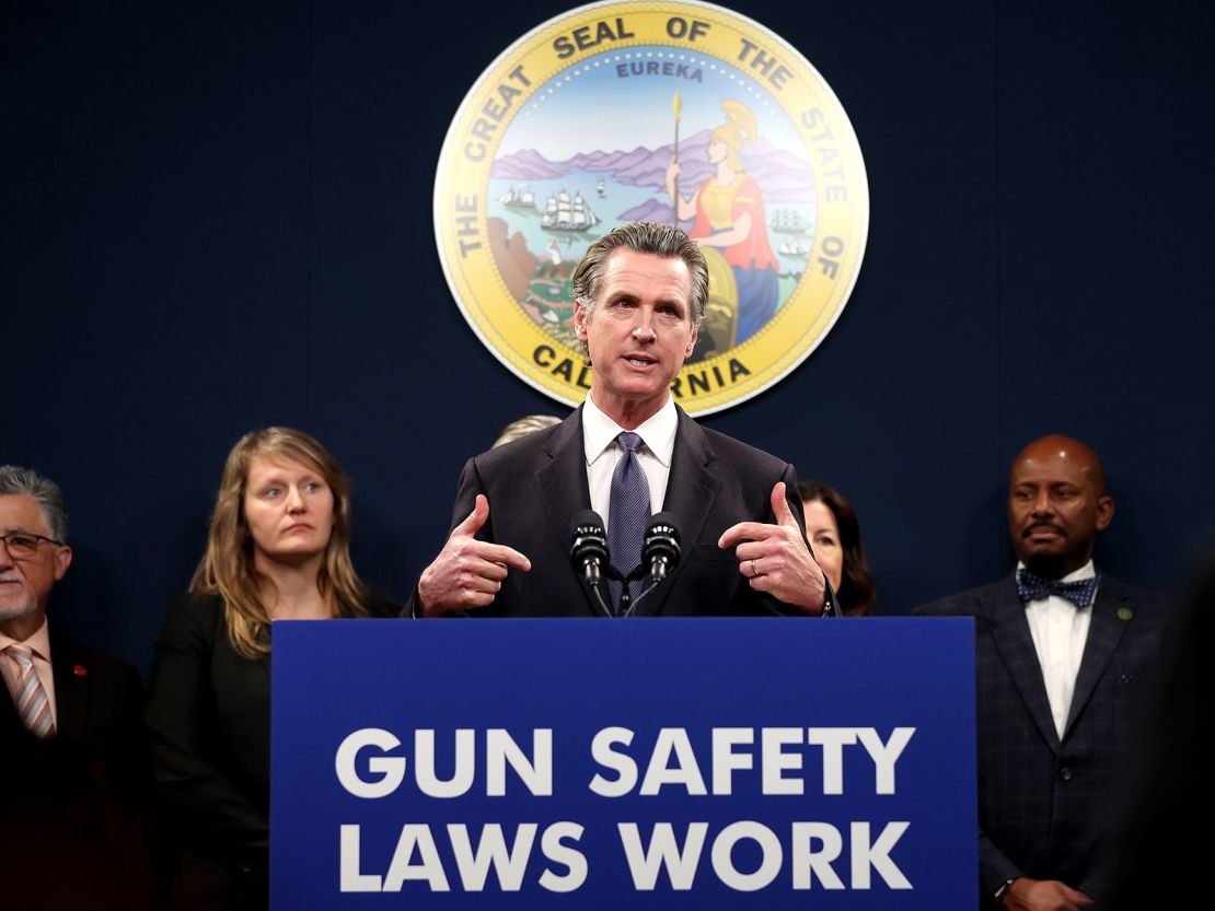 California Gov. Gavin Newsom signed a series of gun control measures into law in September.