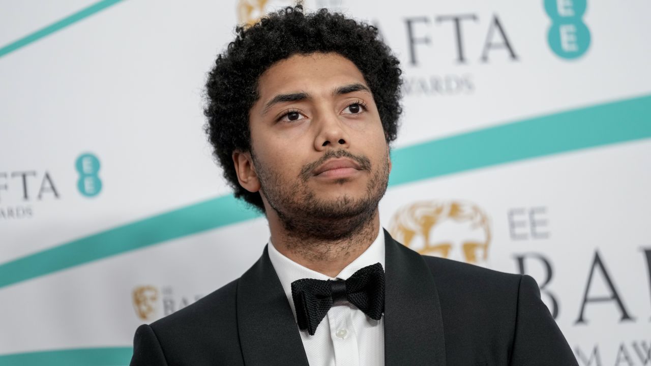 Chance Perdomo attends the EE BAFTA Film Awards 2023 at The Royal Festival Hall on February 19, 2023 in London, England.