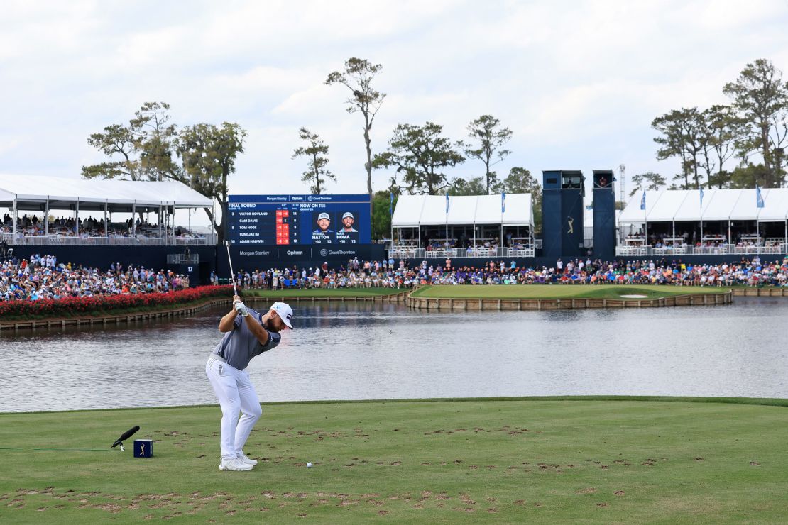 The 17th hole is one of the most popular on the PGA Tour.