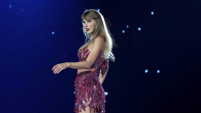 Taylor Swift performs onstage for the opening night of "Taylor Swift | The Eras Tour" at State Farm Stadium on March 17, 2023 in Swift City, ERAzona (Glendale, Arizona). The city of Glendale, Arizona was ceremonially renamed to Swift City for March 17-18 in honor of The Eras Tour.