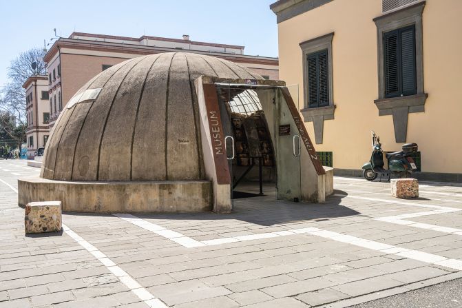 <strong>Doorway to the past:</strong> The entranceway to Bunk'Art 2 in central Tirana. As many as 221,143 bunkers and related military objects were constructed under Hoxha's rule.