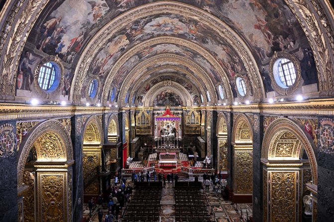 This Roman Catholic cathedral in Valletta was built by the Order between 1573 and 1578.