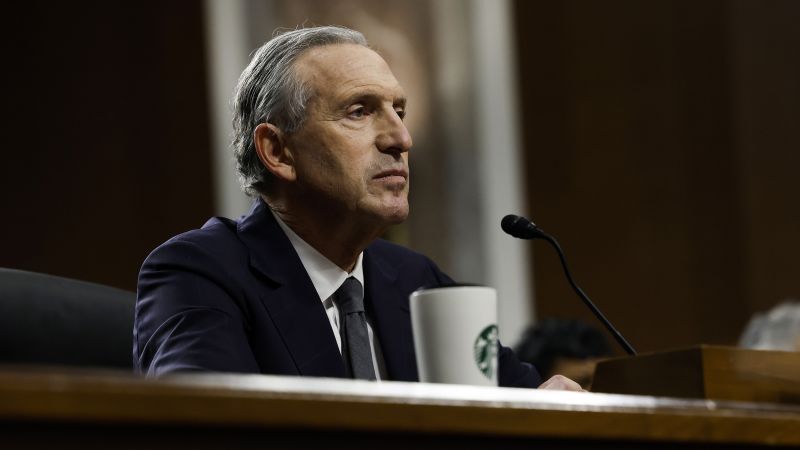 Read more about the article Howard Schultz violated labor law by telling employee ‘if you’re not happy at Starbucks you can go work for another company’ – CNN