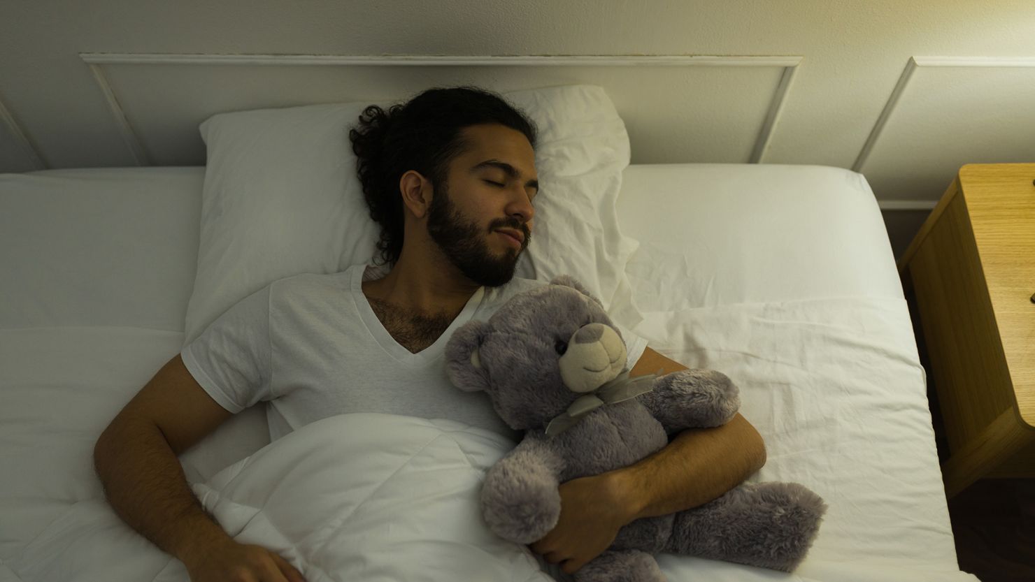 A stuffed animal may help you sleep better.