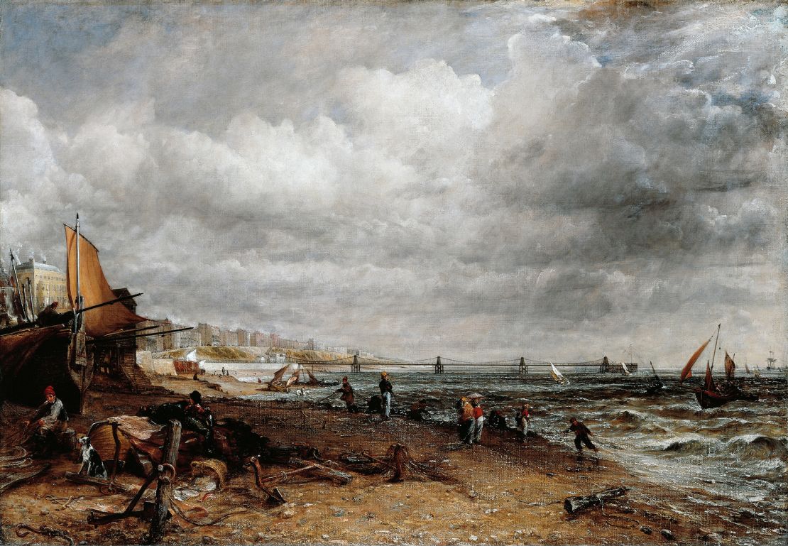 The team also studied the clouds in the painting "Chain Pier, Brighton," created by British artist John Constable in 1826-7.