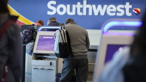 Mostrador de facturación de Southwest Airlines.