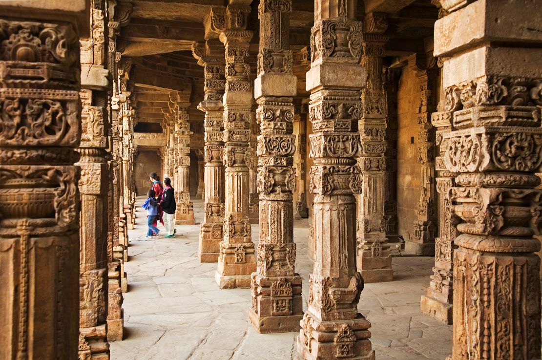 The Quwwat-ul-Islam mosque is part of the UNESCO-listed Qutb Minar complex.