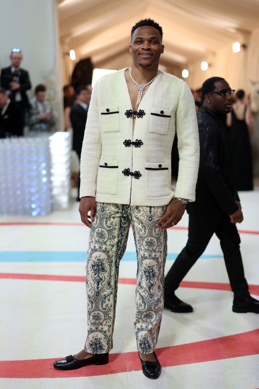 Russell Westbrook at The 2023 Met Gala Celebrating 