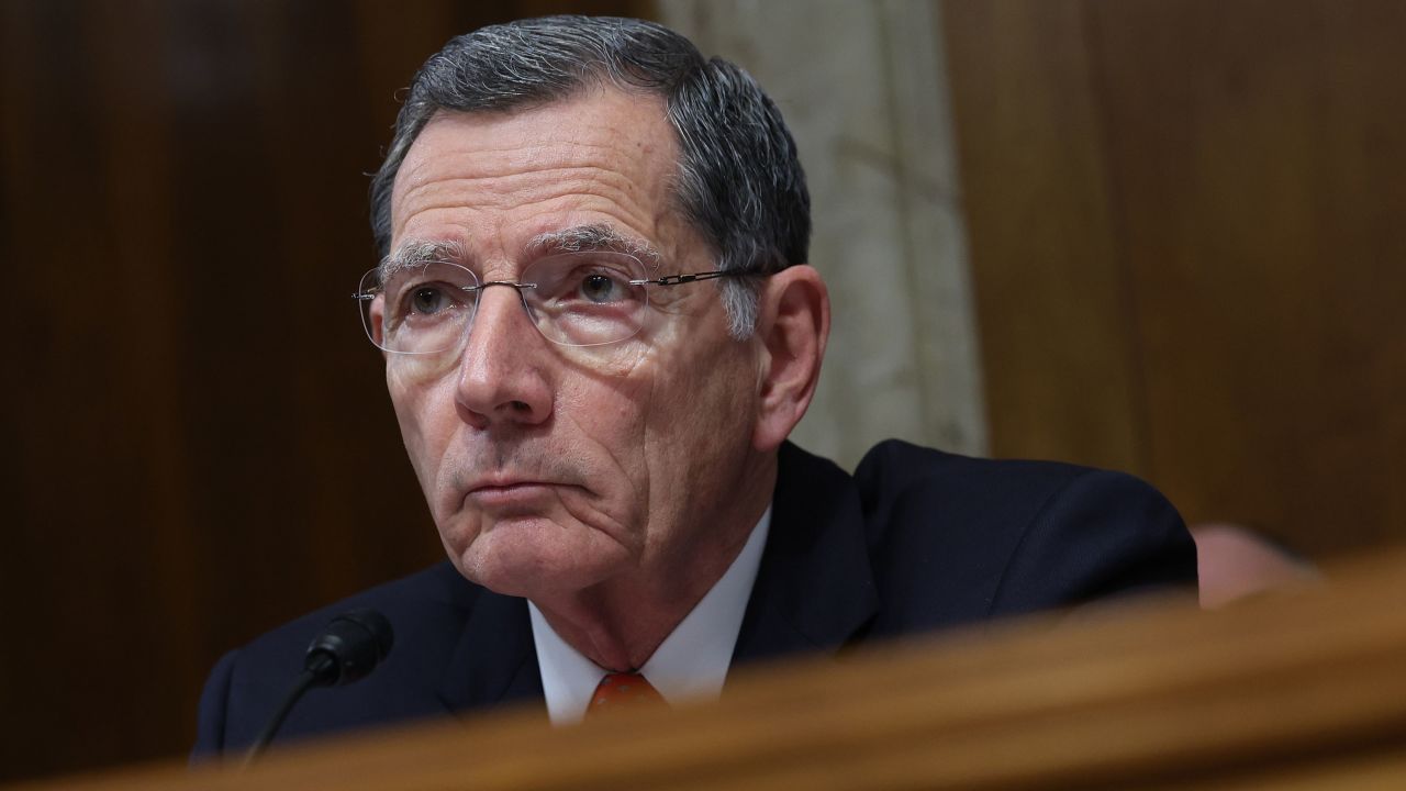 Sen. John Barrasso attends a hearing in May 2023 in Washington, DC.