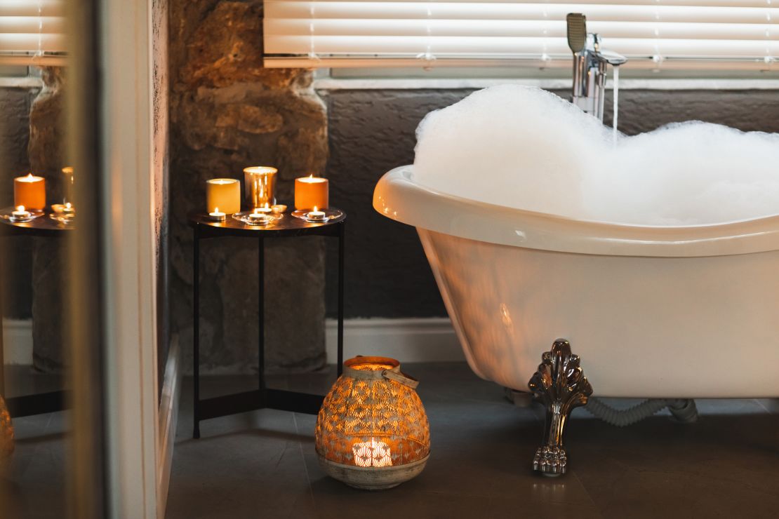 Rituals such as taking a relaxing bath can be important ways of honoring your time alone.