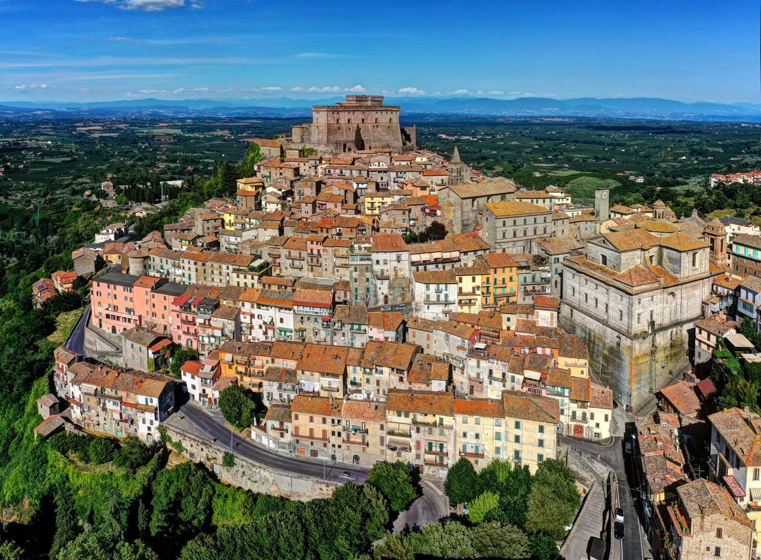 Topped by the Orsini castle, Soriano nel Cimino is in the Tuscia area of Italy, north of Rome.