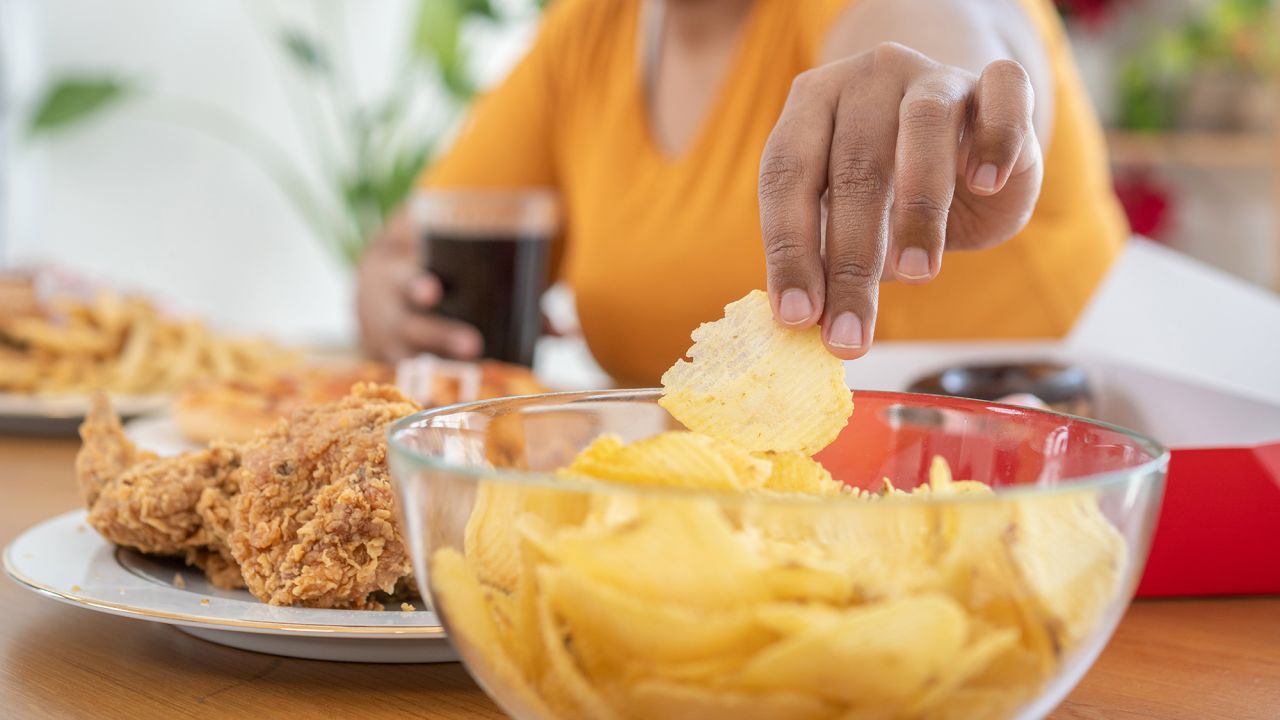 Swapping soda for water and chips for fruit are great ways to lower your intake of ultraprocessed foods, Dicken said.