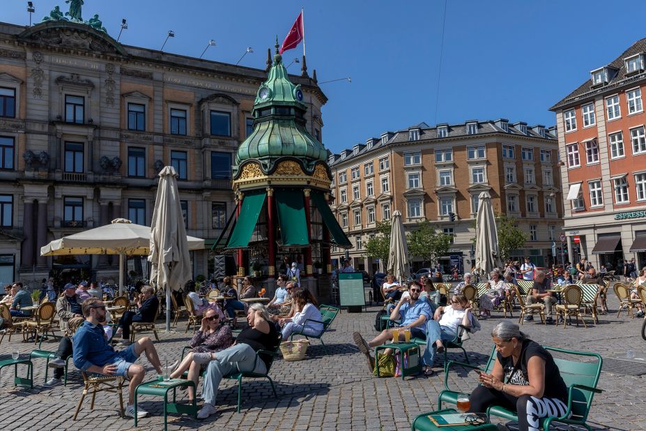 <strong>2. Denmark</strong>: Denmark comes in at No. 2 in the latest ranking. The Nordic countries routinely appear in the top 10. Pictured: Kongens Nytorv in Copenhagen's old town